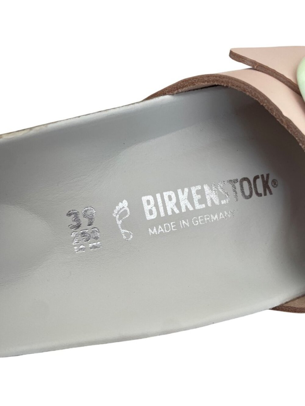 Birkenstock Madrid Big Buckle Pastel Pink Slide Sandals Women’s EU 39 8-8.5 NWT - Picture 6 of 9